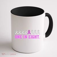 One In Eight Breast Cancer Awareness Coffee Mug thumb 1