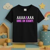 One In Eight Breast Cancer Awareness Toddler T-Shirt thumb 3