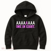One In Eight Breast Cancer Awareness Kids Hoodie thumb 0