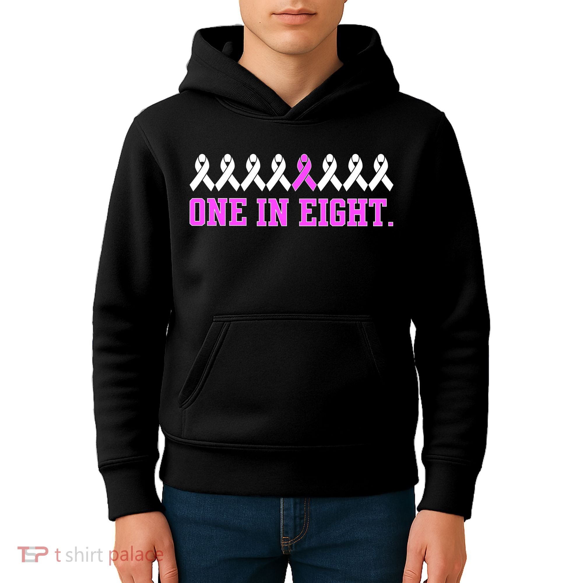 One In Eight Breast Cancer Awareness Kids Hoodie