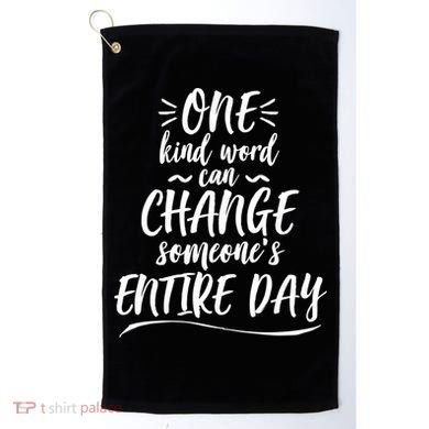 One Kind Word Anti Bullying Golf Towel