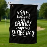 One Kind Word Anti Bullying Golf Towel thumb 1