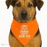 One Kind Word Anti Bullying USA-Made Doggie Bandana thumb 1