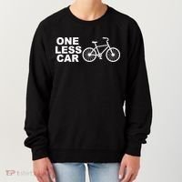 One Less Car Funny Cycling Women's Sweatshirt thumb 0