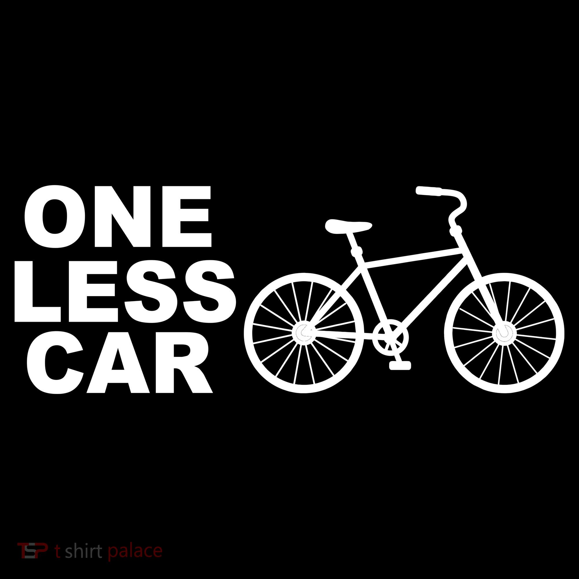 One Less Car Funny Cycling Hoodie