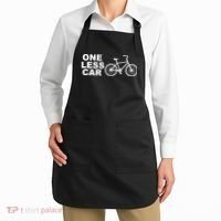 One Less Car Funny Cycling Apron thumb 2