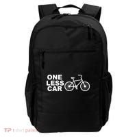 One Less Car Funny Cycling Backpack thumb 0