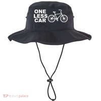 One Less Car Funny Cycling Bucket Hat thumb 0