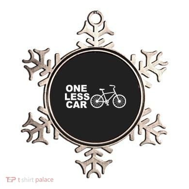 One Less Car Funny Cycling Ornament