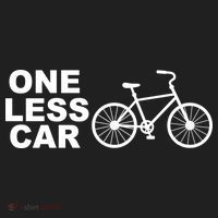 One Less Car Funny Cycling Golf Towel thumb 3