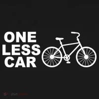One Less Car Funny Cycling Kids Sweatshirt thumb 2