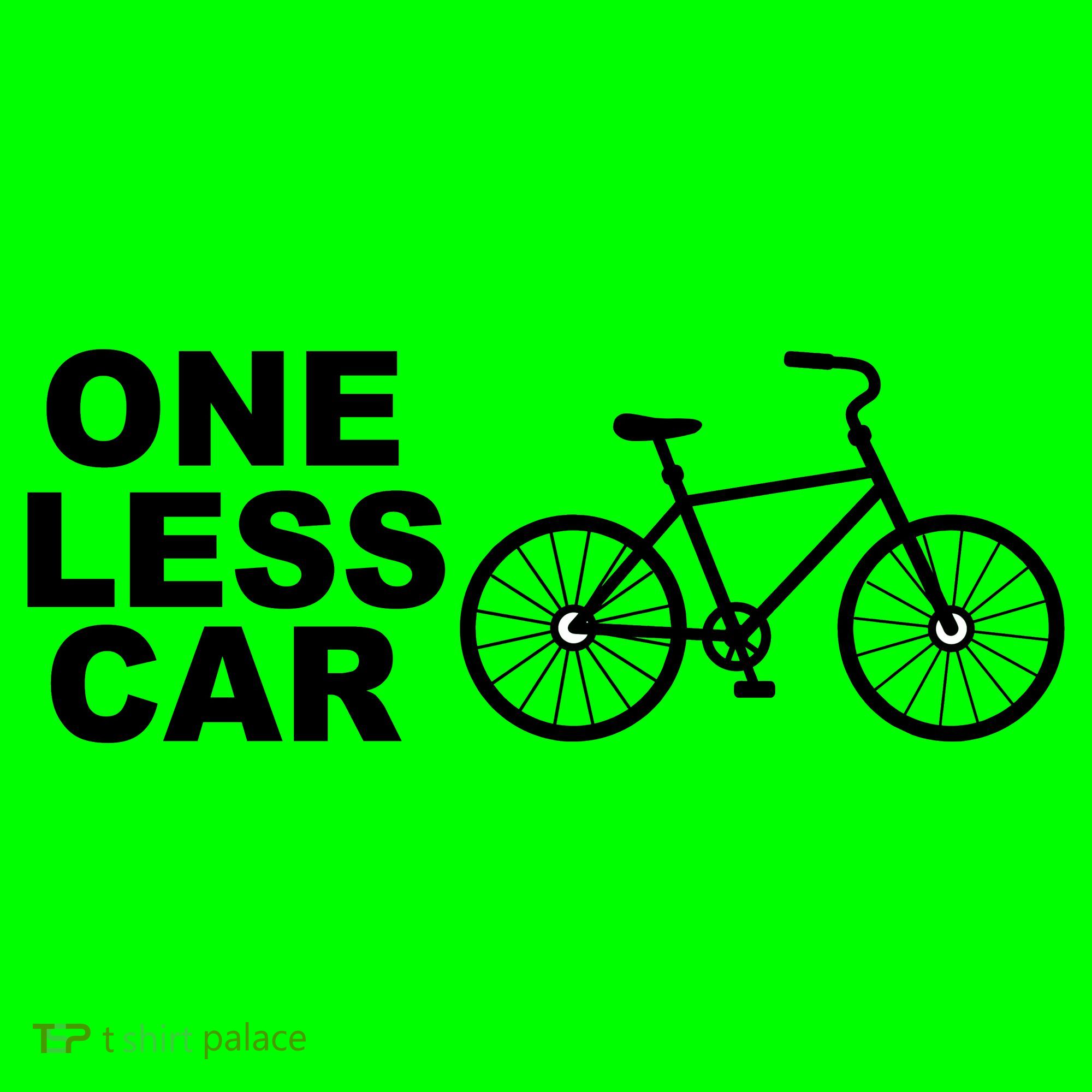 One Less Car Funny Cycling Long Sleeve Shirt