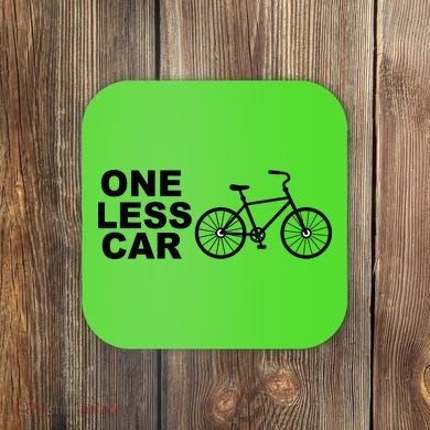 One Less Car Funny Cycling Coaster