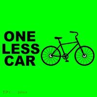 One Less Car Funny Cycling Coaster thumb 2