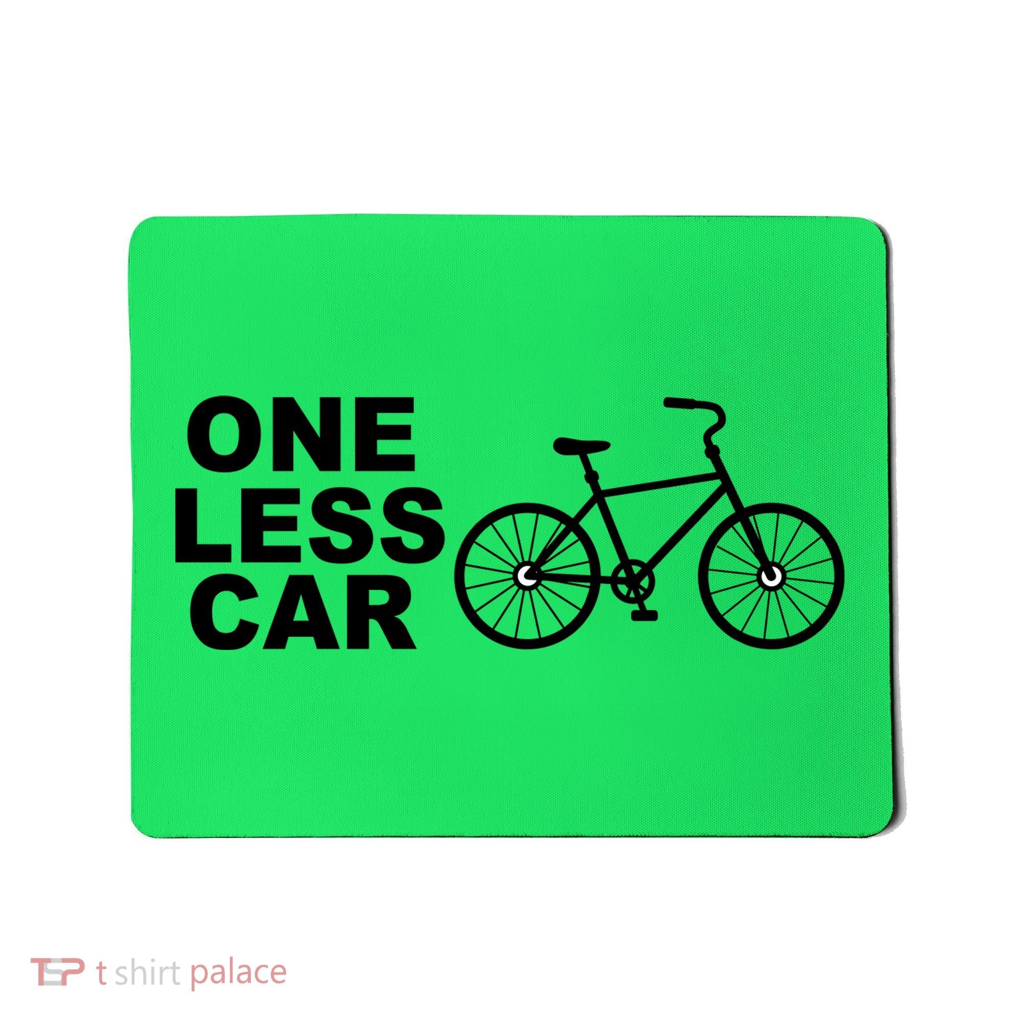 One Less Car Funny Cycling Mousepad
