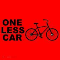 One Less Car Funny Cycling Santa Hat thumb 1