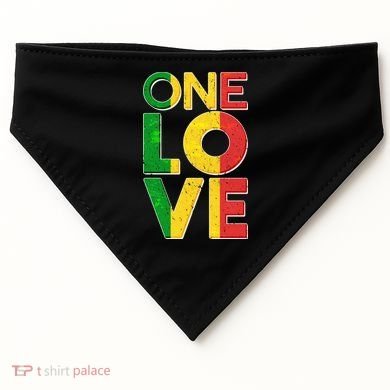 One Love African Colors USA-Made Doggie Bandana