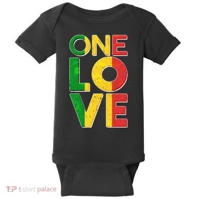 One Love African Colors Baby Bodysuit