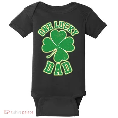 One Lucky Dad Baby Bodysuit