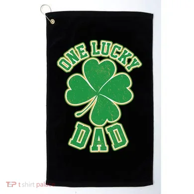 One Lucky Dad Golf Towel