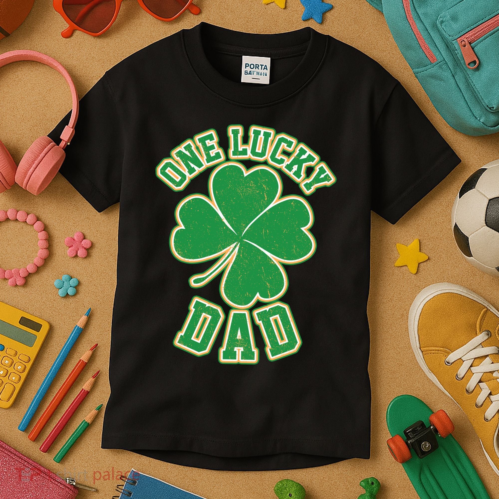 One Lucky Dad Kids T-Shirt