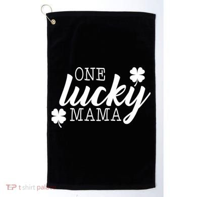 One Lucky Mama Golf Towel