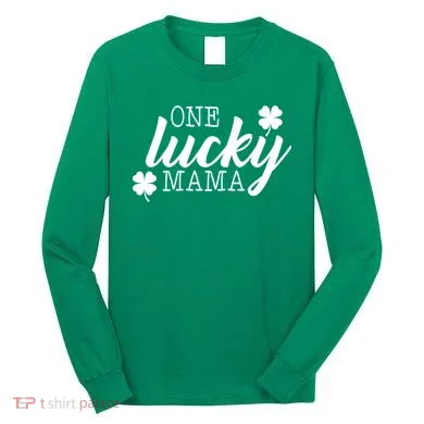 One Lucky Mama Long Sleeve Shirt