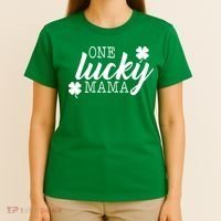 One Lucky Mama T-Shirt thumb 4