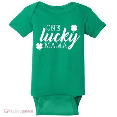 One Lucky Mama Baby Bodysuit