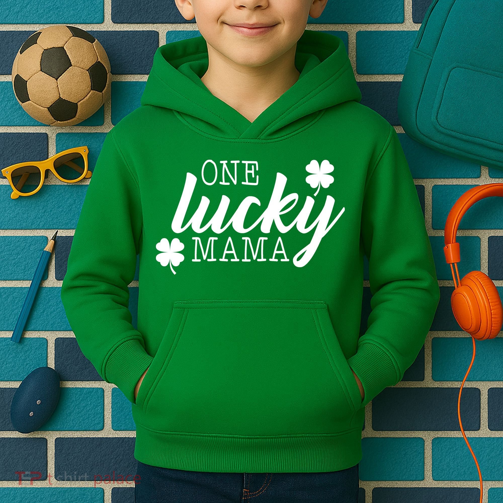 One Lucky Mama Kids Hoodie