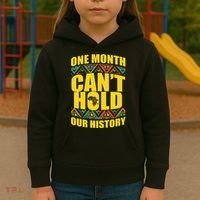 One Month Can't Hold Our History Kids Hoodie thumb 3