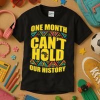 One Month Can't Hold Our History Kids T-Shirt thumb 3