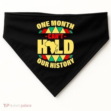 One Month Can't Hold Our History Africa Pride USA-Made Doggie Bandana