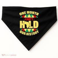 One Month Can't Hold Our History Africa Pride USA-Made Doggie Bandana thumb 0
