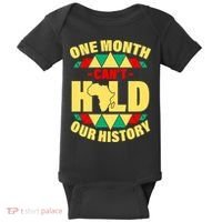 One Month Can't Hold Our History Africa Pride Baby Bodysuit thumb 0