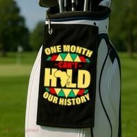 One Month Can't Hold Our History Africa Pride Golf Towel thumb 2