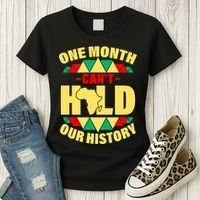 One Month Can't Hold Our History Africa Pride Women's T-Shirt thumb 3