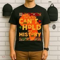 One Month Can't Hold Our History African Colors T-Shirt thumb 6