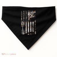 One Nation Under God American Jesus Flag USA-Made Doggie Bandana thumb 0