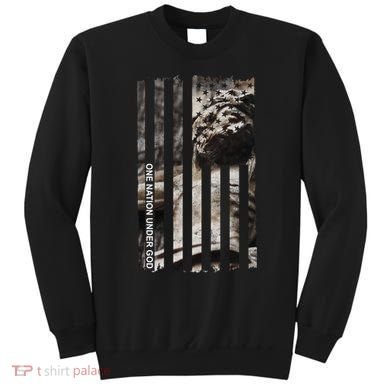 One Nation Under God American Jesus Flag Sweatshirt