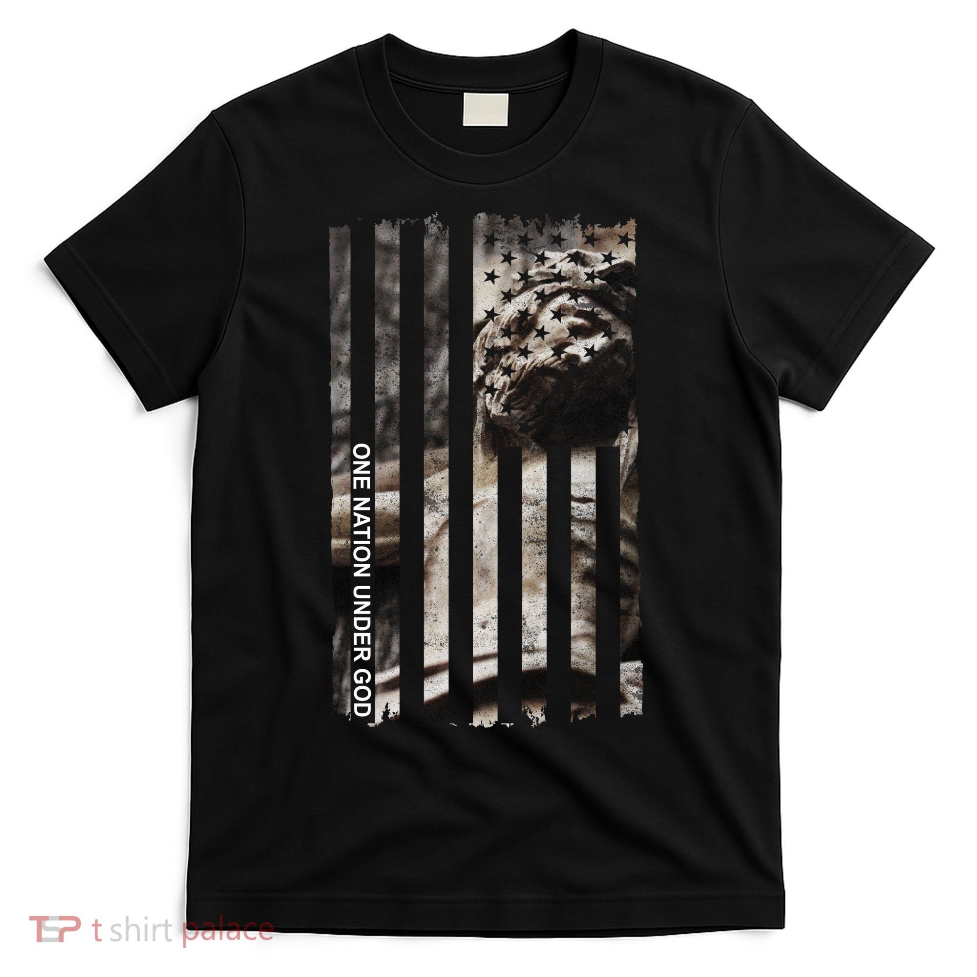 One Nation Under God American Jesus Flag T-Shirt