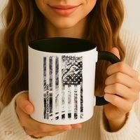 One Nation Under God American Jesus Flag Coffee Mug thumb 3
