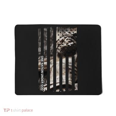 One Nation Under God American Jesus Flag Mousepad