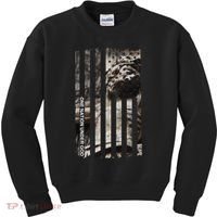 One Nation Under God American Jesus Flag Kids Sweatshirt thumb 0