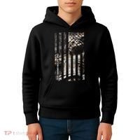 One Nation Under God American Jesus Flag Kids Hoodie thumb 4