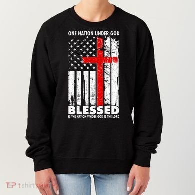One Nation Under God Blessed Women's Sweatshirt