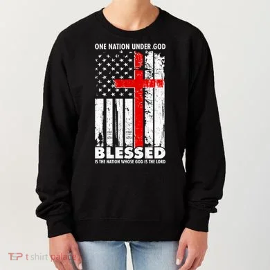 One Nation Under God Blessed Women's Sweatshirt