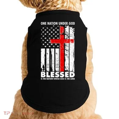 One Nation Under God Blessed Doggie Tank
