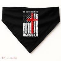 One Nation Under God Blessed USA-Made Doggie Bandana thumb 0