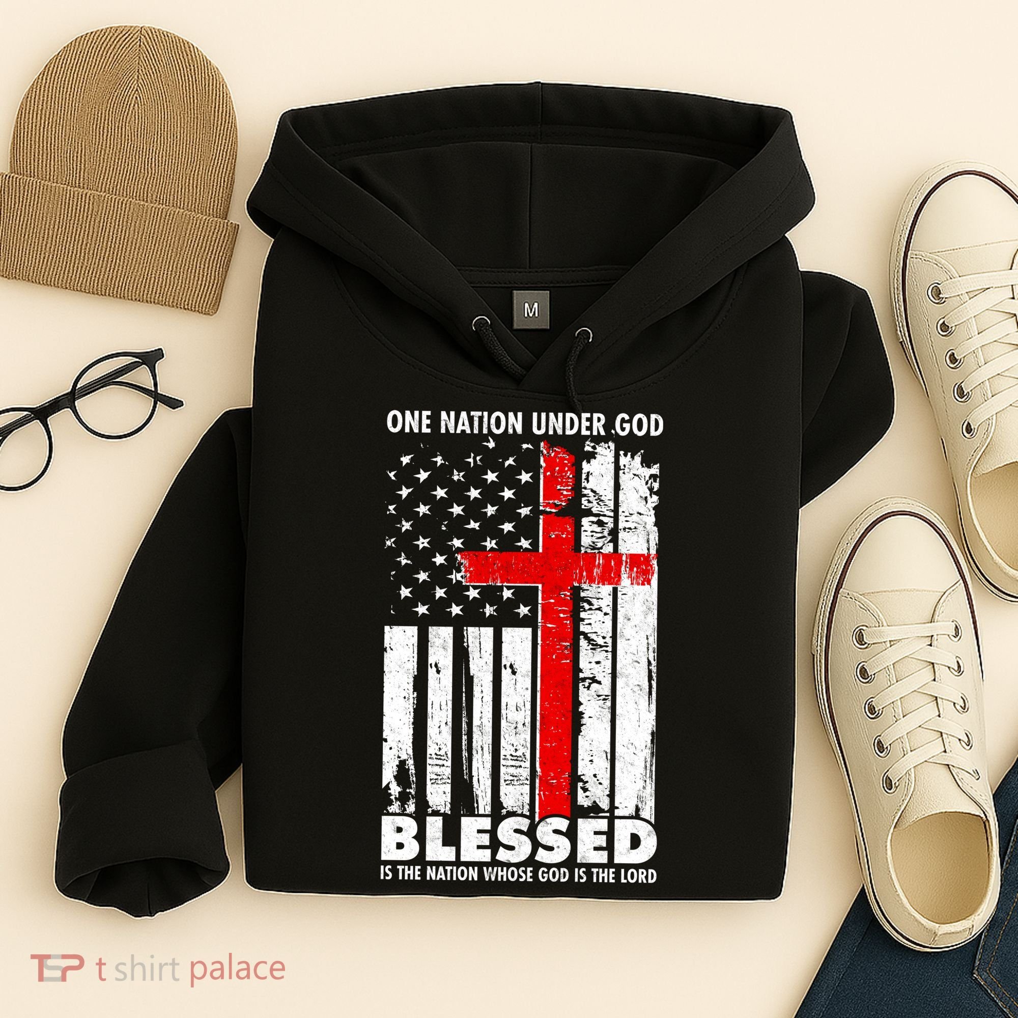 One Nation Under God Blessed Hoodie